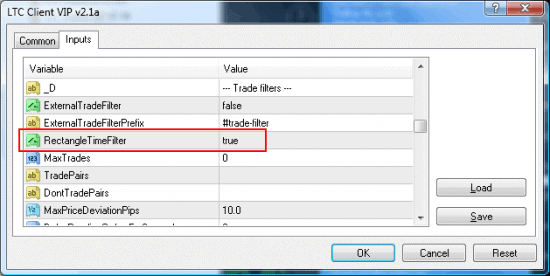 MT4 Trade Copier input settings for rectangle time filter