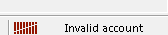 MT4 invalid account