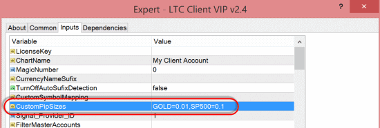 New option CustomPipSizes in the LTC Client EA