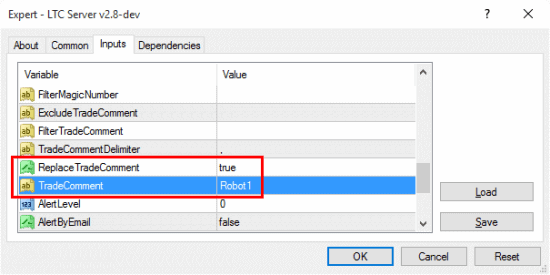 These parameters allows you to remove or set custom trade comments on master trades that are sent to client accounts.