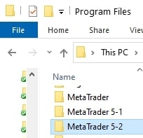  Once you have created as many MT5 accounts as you need for your trade copying, it is time for the next step to create shortcuts for easy access to each MT5 terminals.