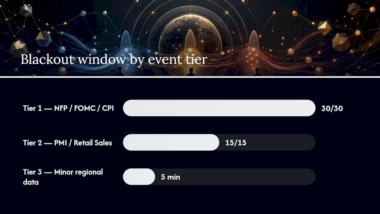 What Blackout Window Should You Use for Each Event Tier? — overview diagram