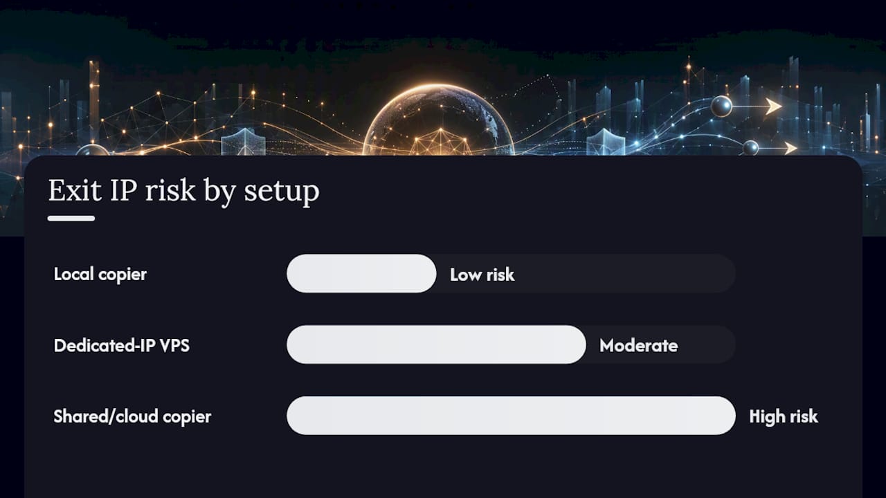 Which Setup Actually Produces One Exit IP? — overview diagram