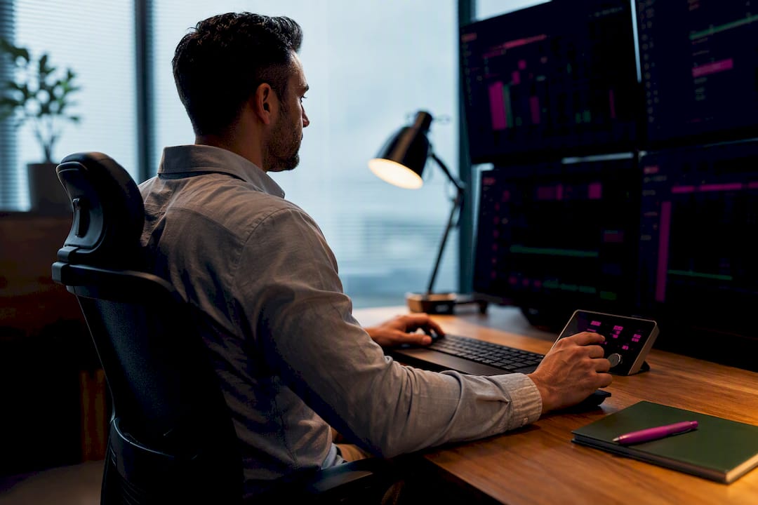 Trader reviewing funded account dashboards