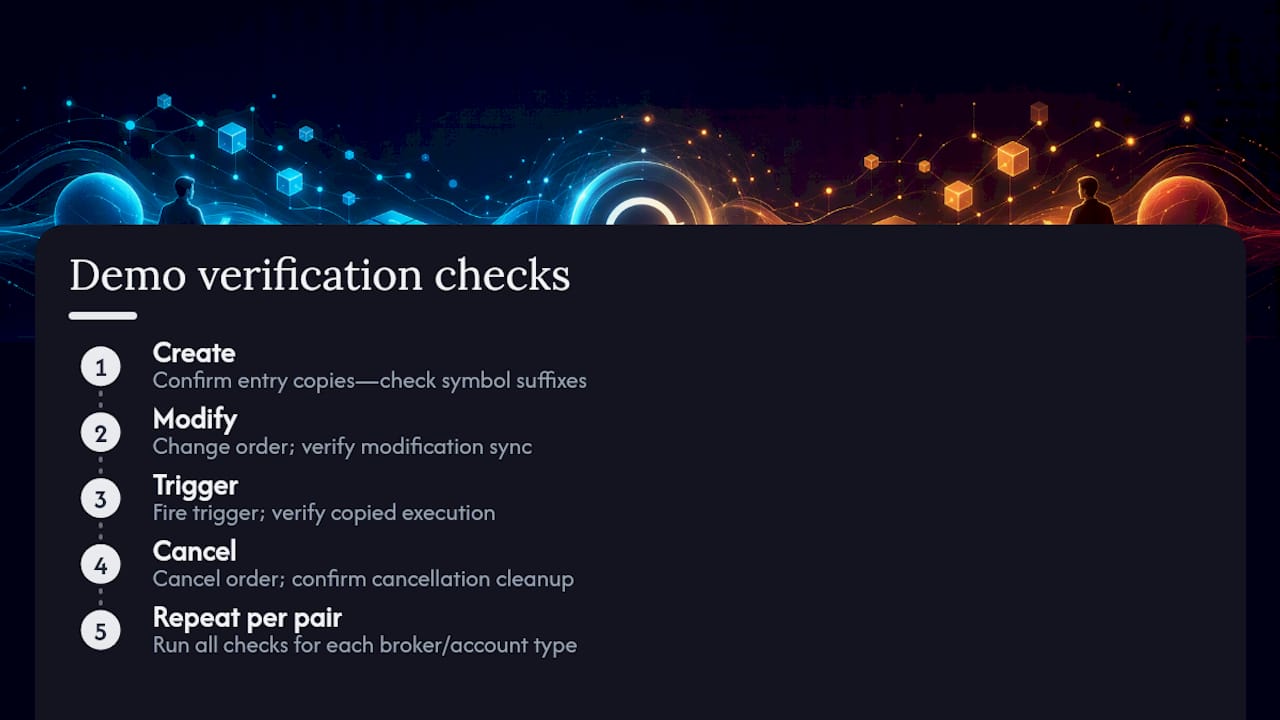 Four checks for copier synchronization