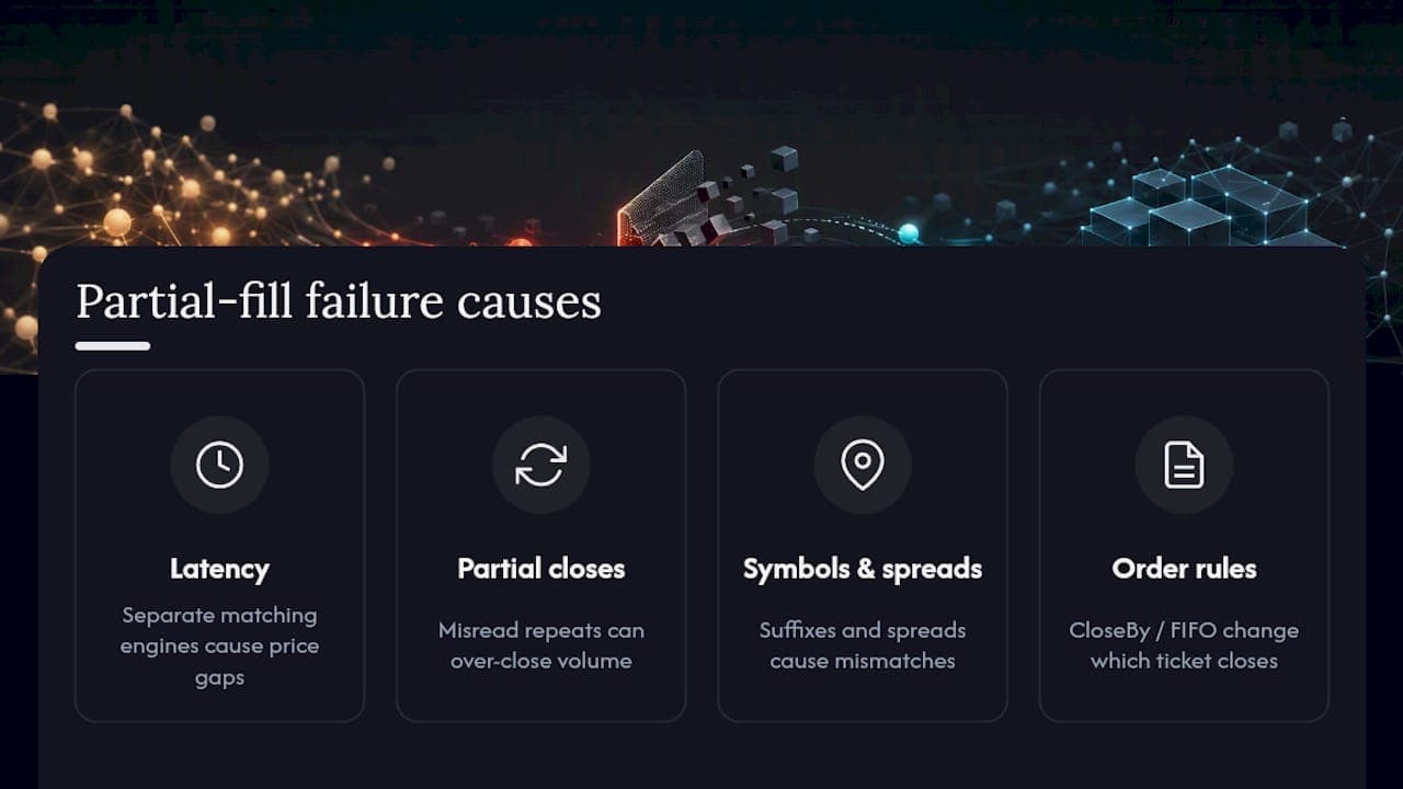 Four causes of partial-fill copying errors