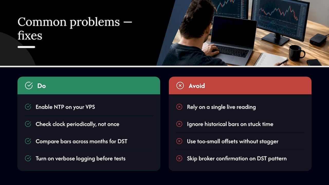 Common problems and fixes — overview diagram