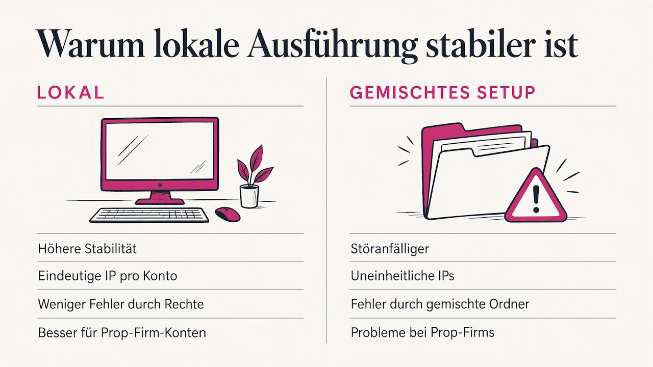 Perspektive: Warum lokale Ausführung oft die stabilere Wahl ist — overview diagram