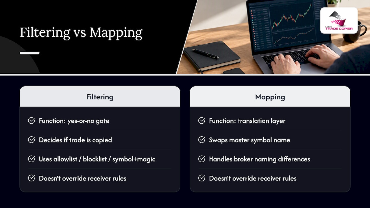 Comparison of filtering, mapping, and filter patterns