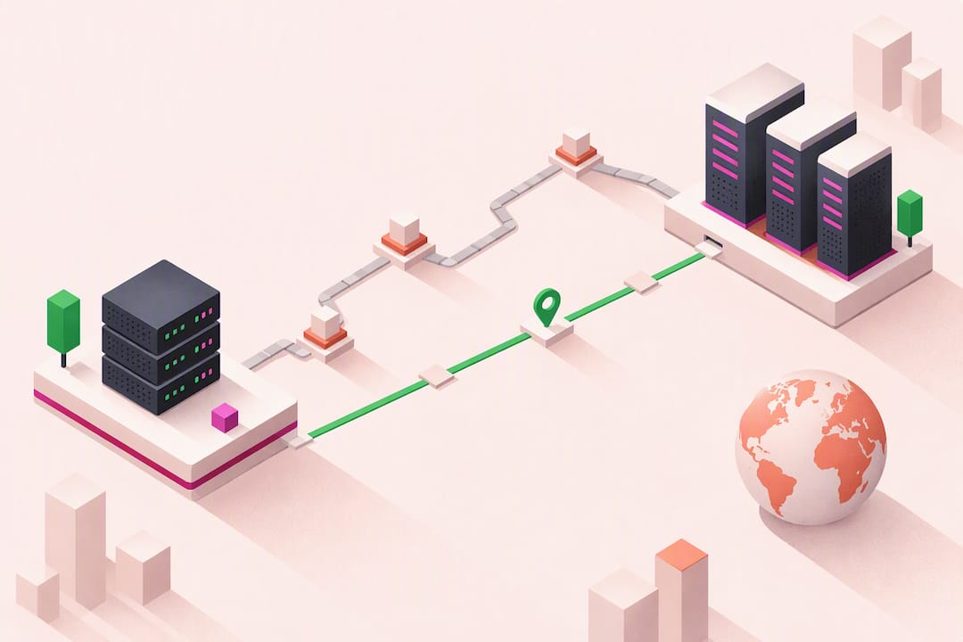 Diagrama de las rutas VPS y del bróker