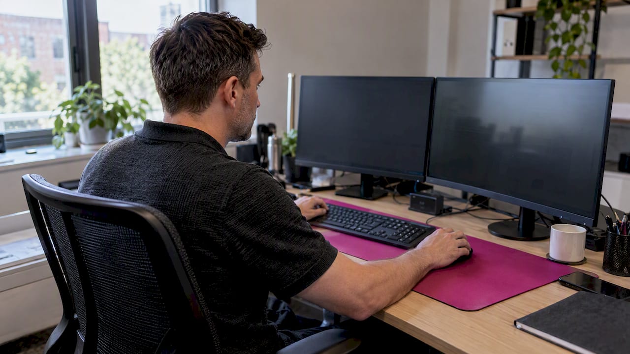 Account manager checks a copied test order