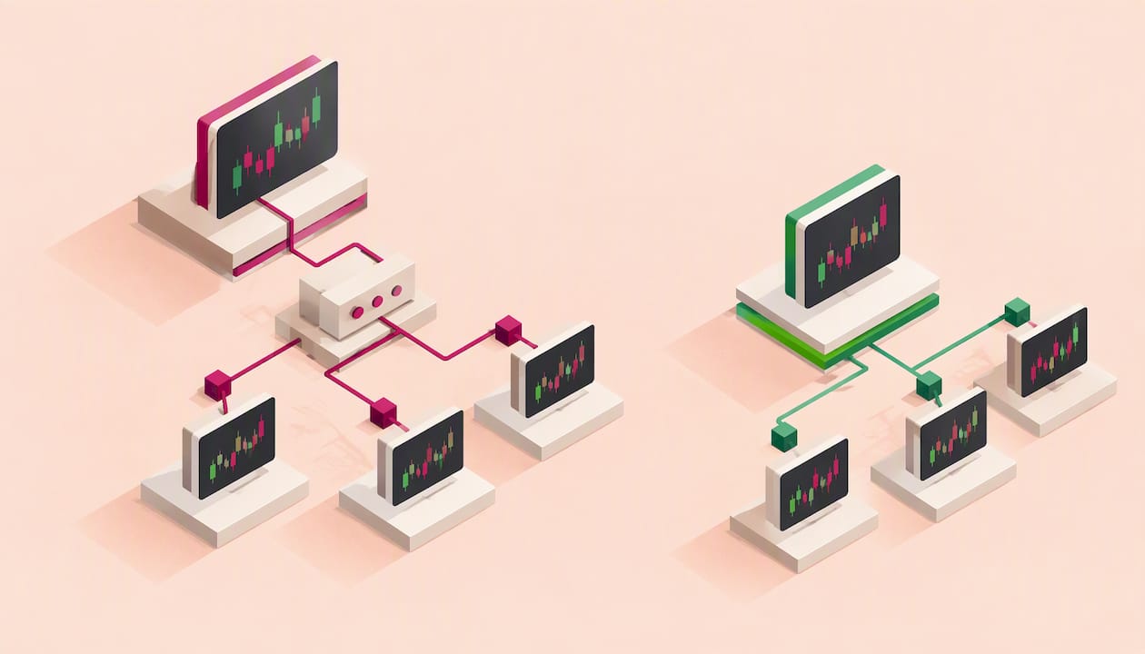 Deux architectures abstraites pour la copie de transactions