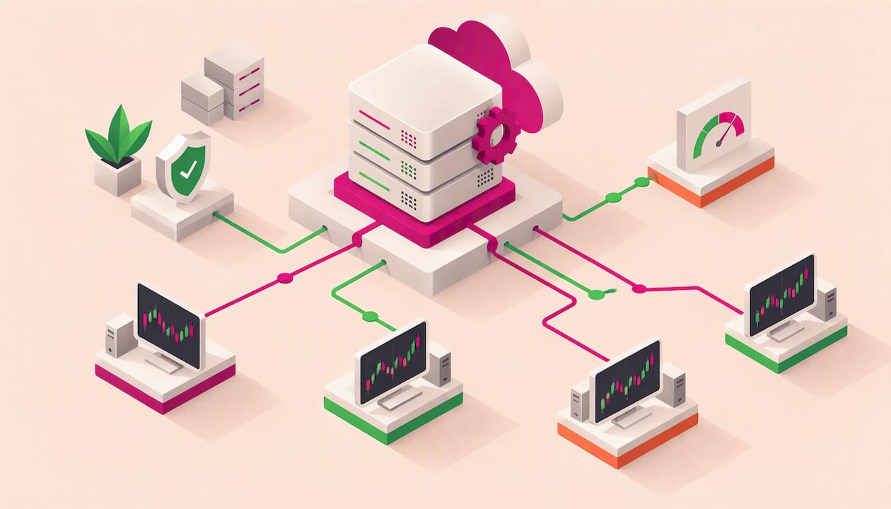 Soluciones abstractas para potenciar un VPS de trading