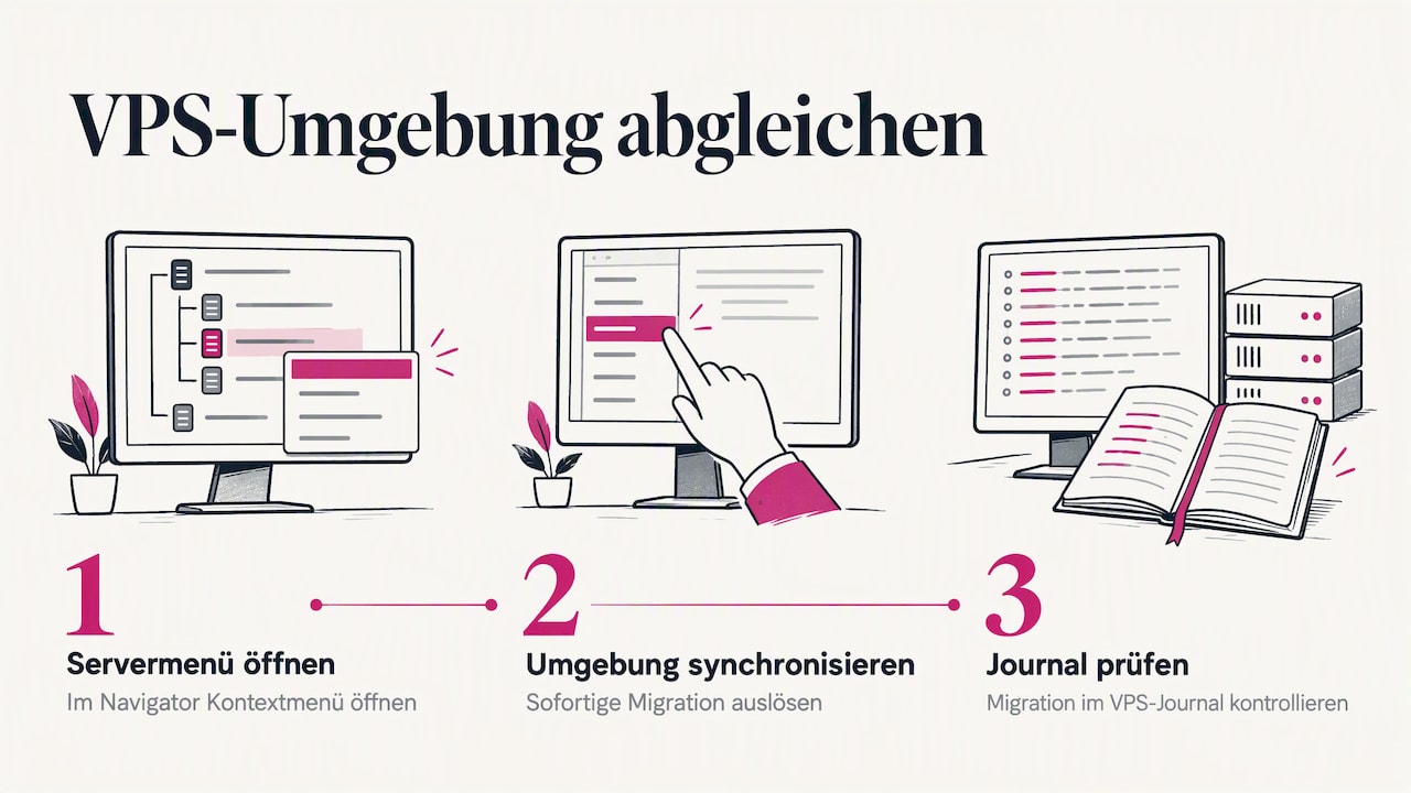 Virtual Hosting: die Umgebung neu abgleichen — overview diagram