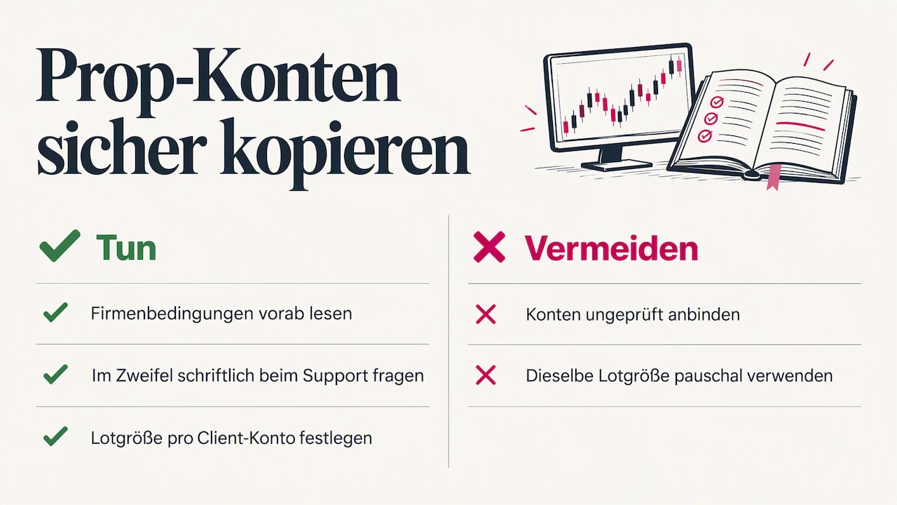 Prop-Firm-Konten: worauf es beim Kopieren ankommt — overview diagram