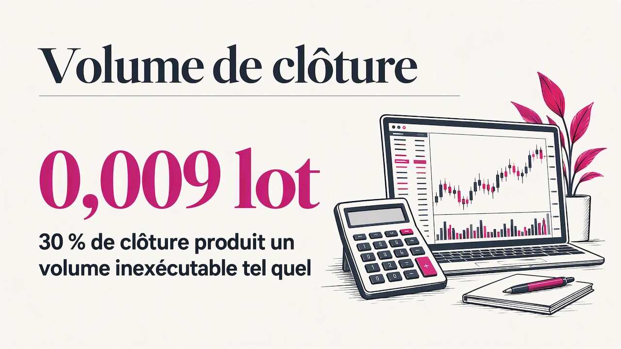 Calcul d’une clôture partielle face au pas broker