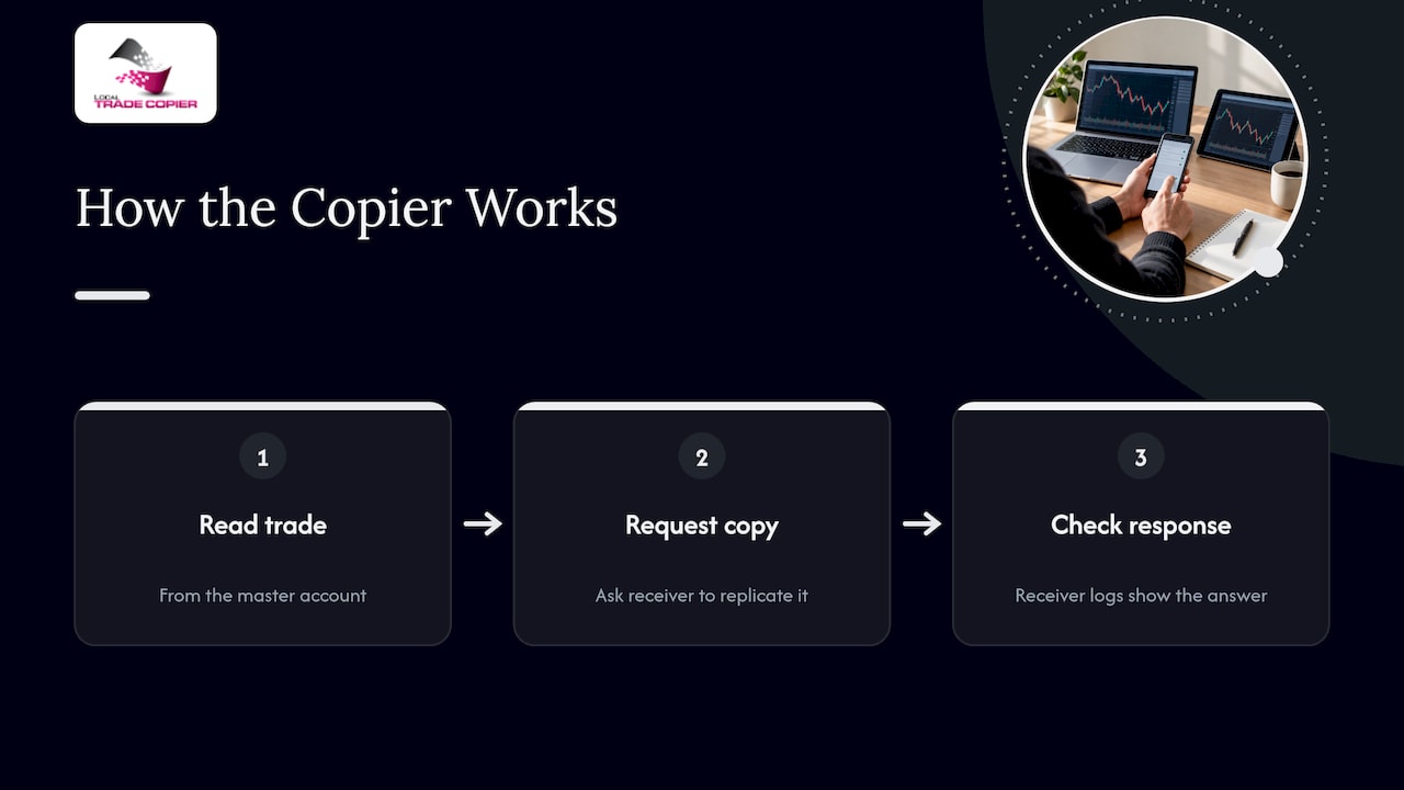 Our perspective: treat the copier as a messenger — overview diagram
