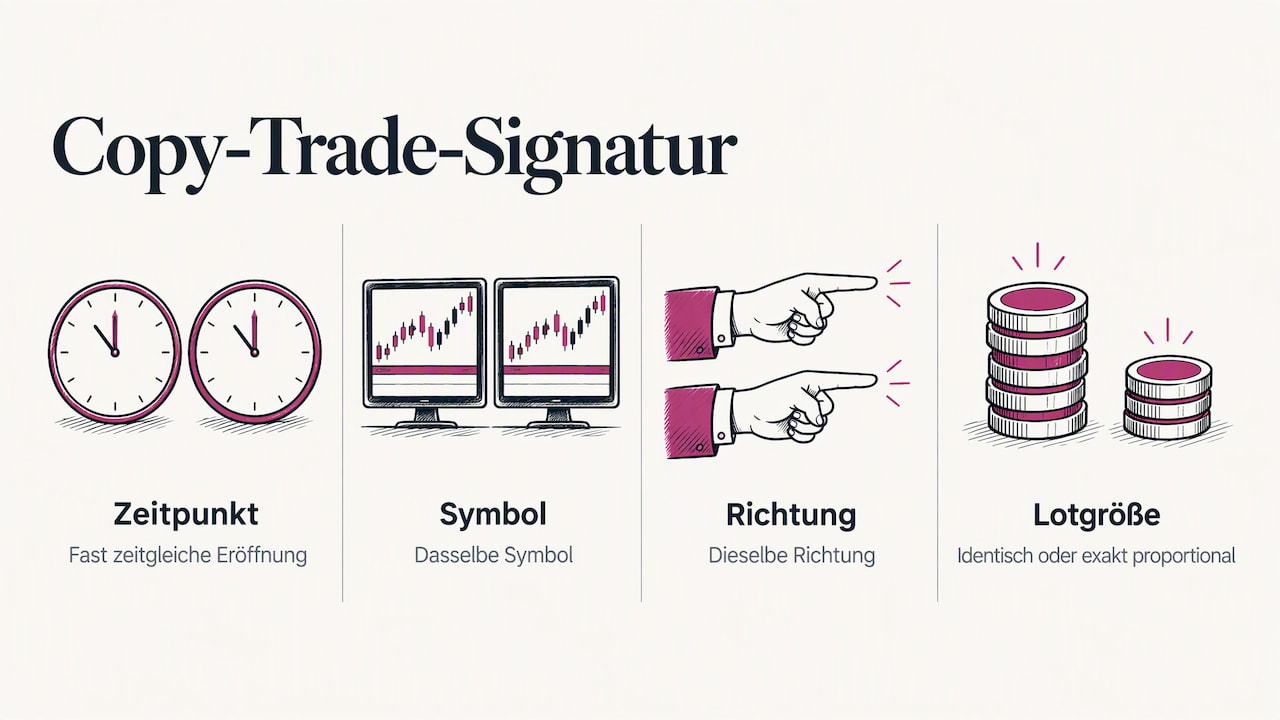 Vier Merkmale ähnlicher Copy Trades