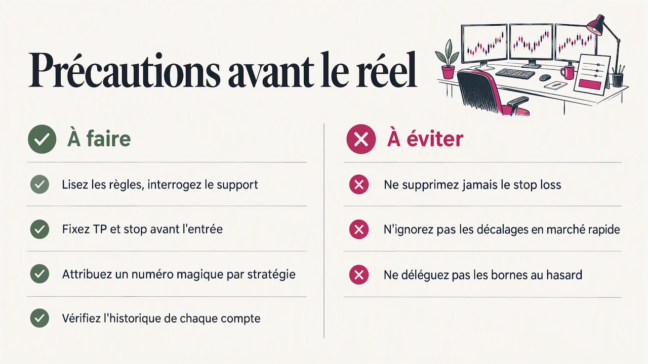 Précautions avant de randomiser en réel — overview diagram