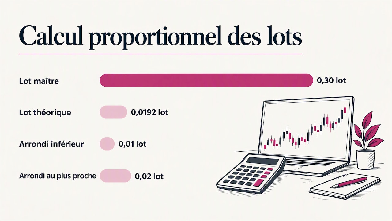Proportional lot calculation and rounding outcomes